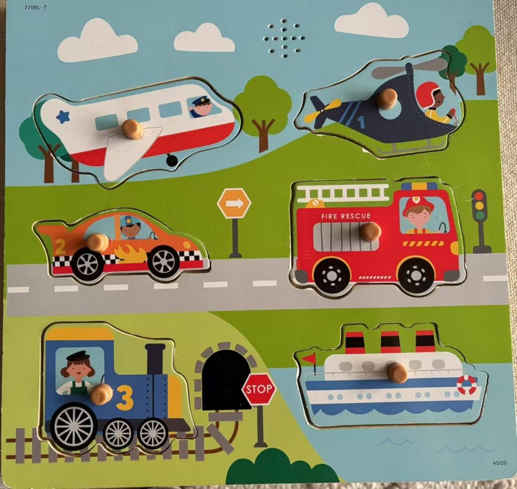 Wooden Vehicle Puzzle