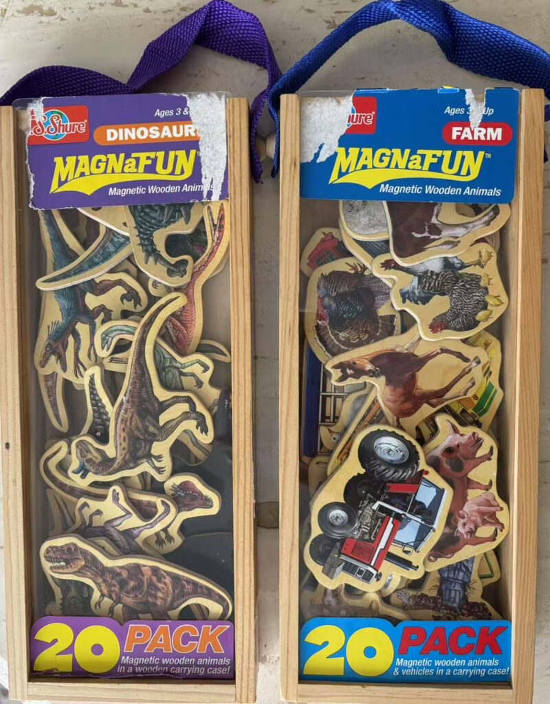T.S. Shure Dinosaurs Wooden Magnets Set