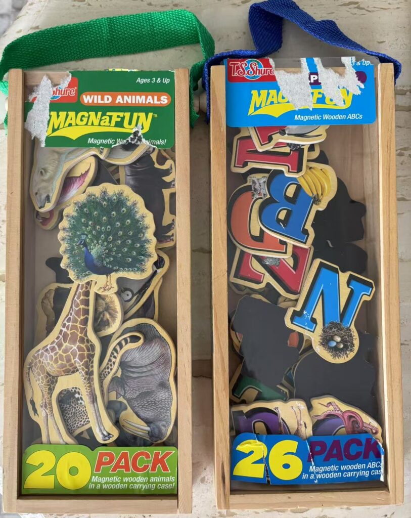 T.S. Shure Wild Animals Wooden Magnets Set
