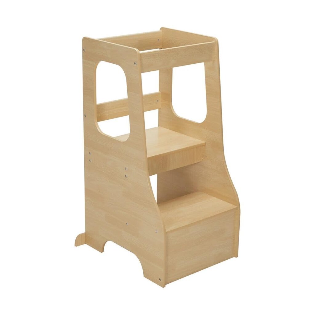 Wooden stand up stool
