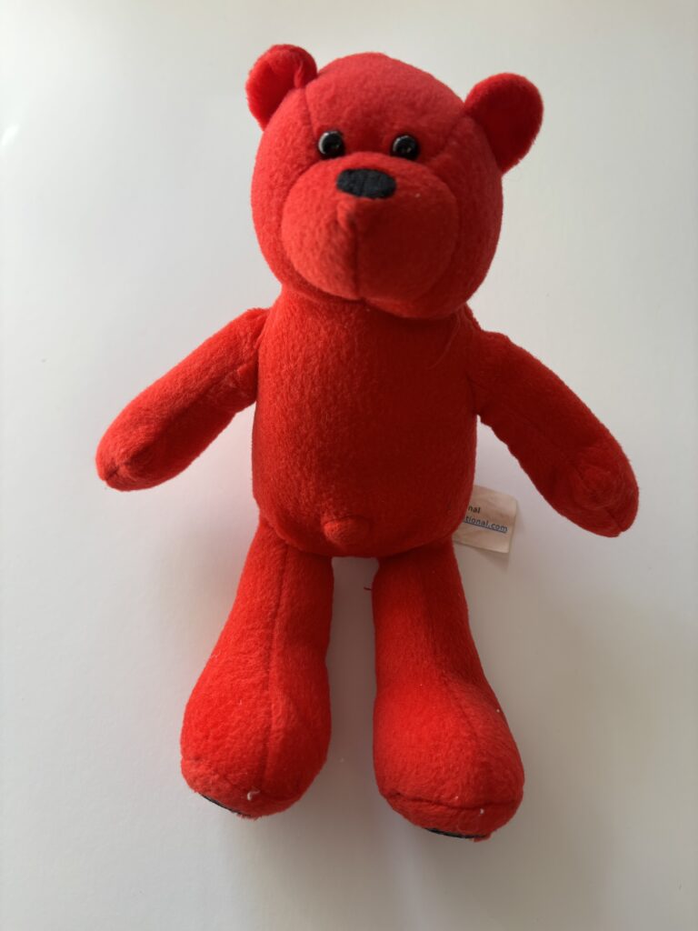 Red bear soft toy